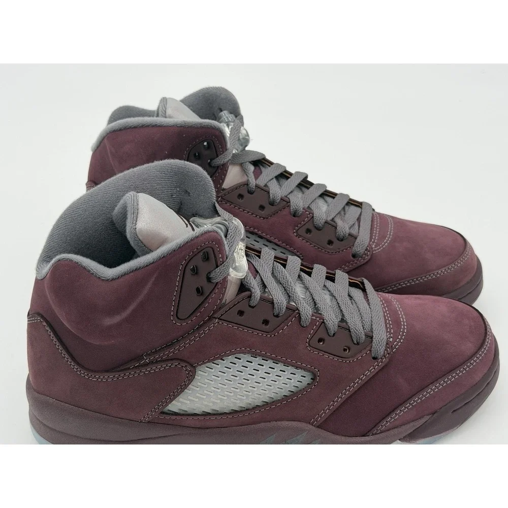 Men's Size 8.5 - Nike Air Jordan 5 Retro SE Burgundy DZ4131-600 No Box Lid